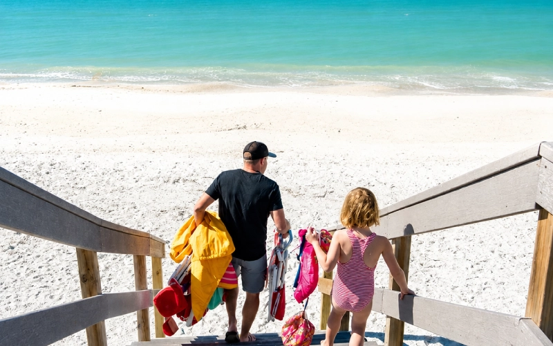 Oceanfront vacation rental in Florida with beautiful beach views